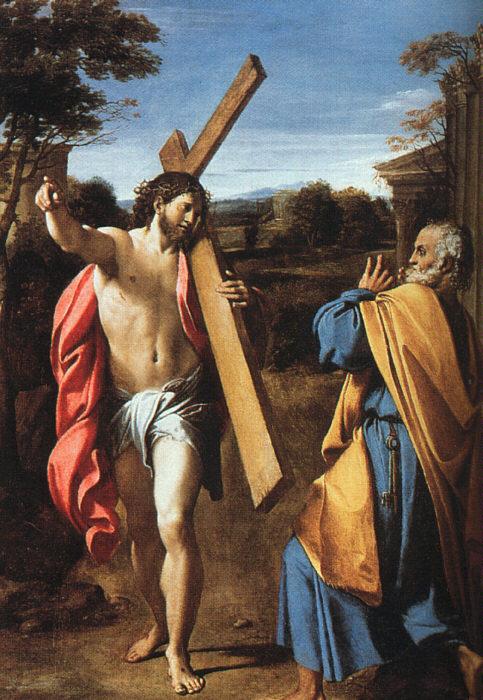 Annibale Carracci Christ Appearing to Saint Peter on the Appian Way oil painting image